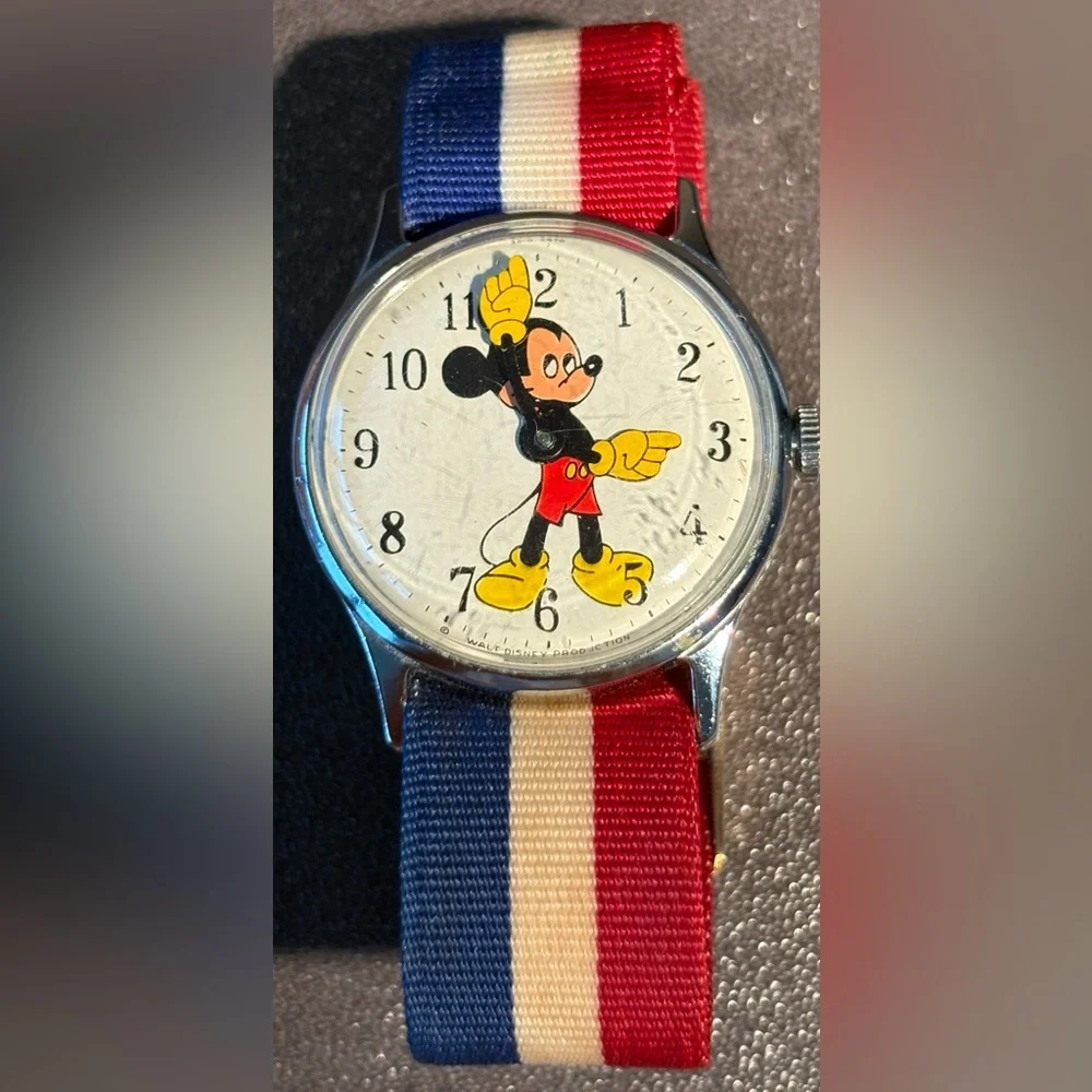 1971 TIMEX Mickey Mouse Watch-NOT TESTED/No Battery